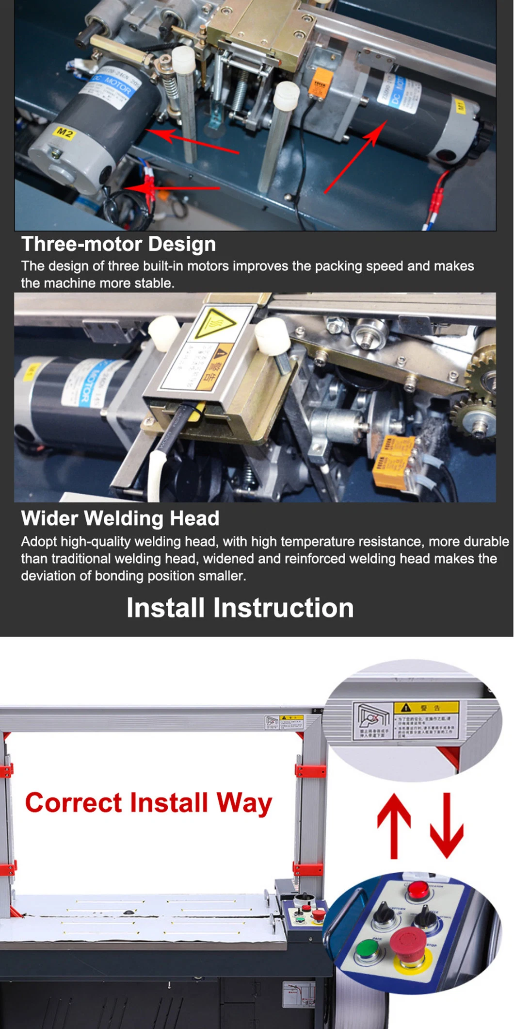 China Products/Suppliers. Automatic PP Tape Carton/Case /Box Strapper/Strap/Strapping Machine with Erecting Sealing Labelling Palletizing System for Packing /PA