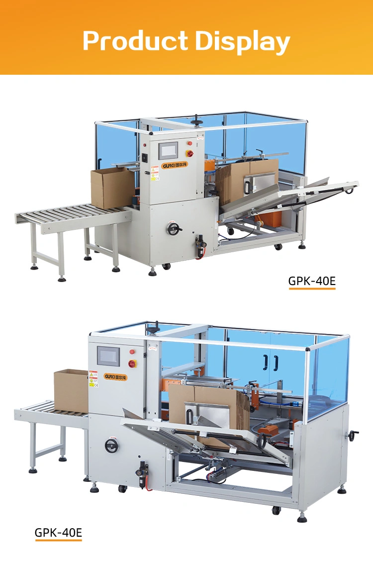 Automatic Case Erector Carton Molding Machine Box Carton Case Erector Erecting Forming Machine