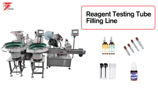 진공 혈액 수집 튜브용 자동 시약 시험관 충전물 기계
