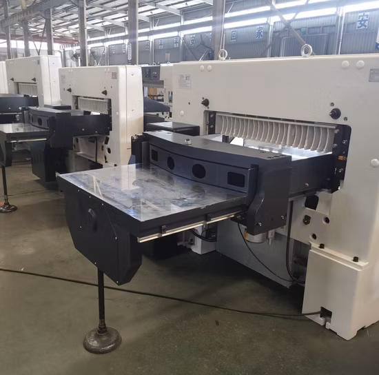 산업용 자동 종이 절단기 프로그램 제어 종이 단두대 절단기 (92K)